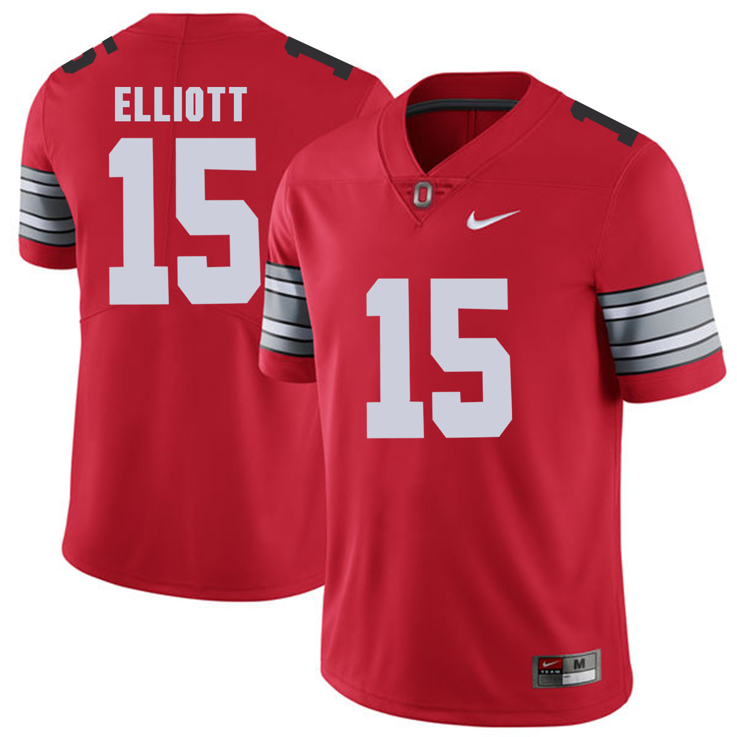Men Ohio State 15 Elliott Red Customized NCAA Jerseys